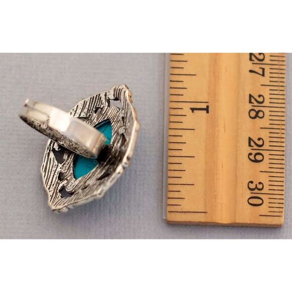 Size 8 intricate victorian vintage adjustable ring (C1) - Picture 3 of 3